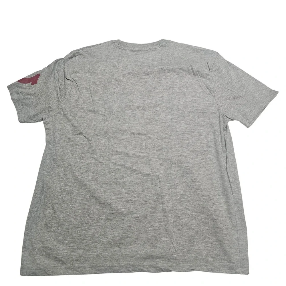True Religion Gray T-Shirt with Red Logo‎ Casual Streetwear Men's Large New